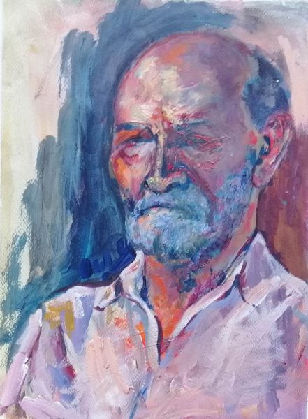 GÁBOR PORTRÉJA – 2015 - akril, papír, 40x50 cm