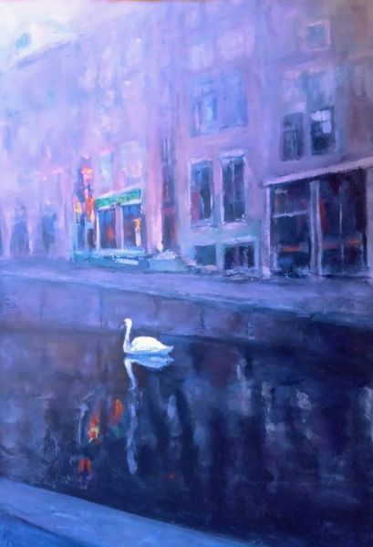 AMSZTERDAM – 2020 - akril, papír, 50x70 cm