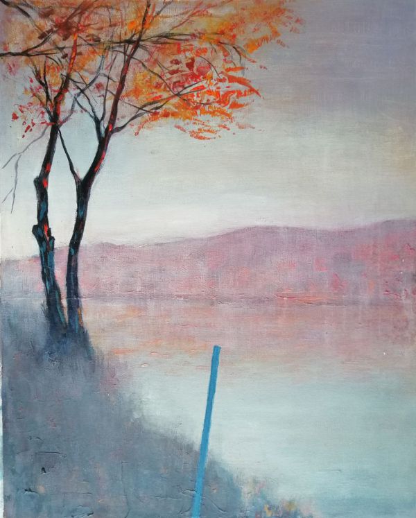 Kontraszt 2018 Akril, papír 50x70 cm